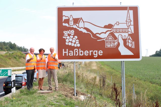 Autobahn-Unterrichtungstafel